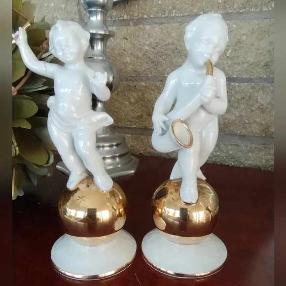 Rare, Vintage, Angel Cherubs Set by Gerold and Co. Tettau Bavaria